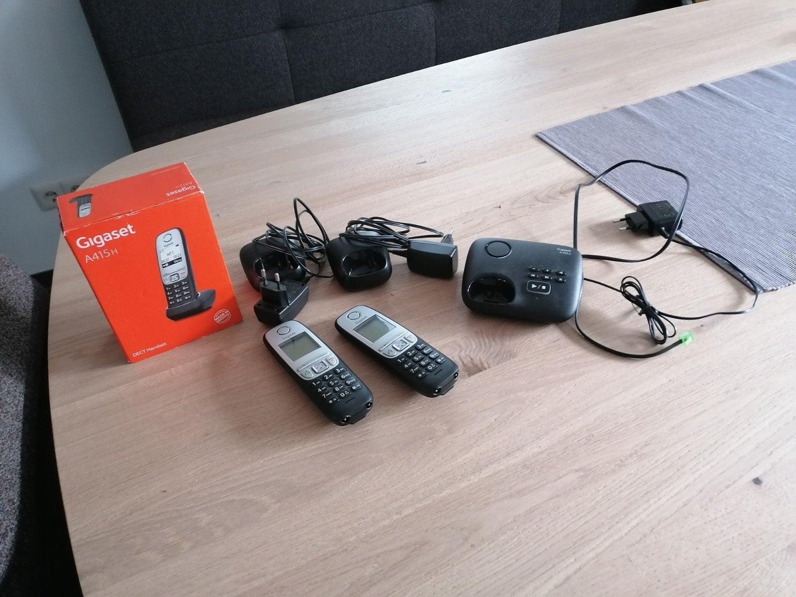 Gigaset A415A draadloze telefoon met extra handset, Ophalen of Verzenden, Gebruikt, 3 handsets, Stralingsarm
