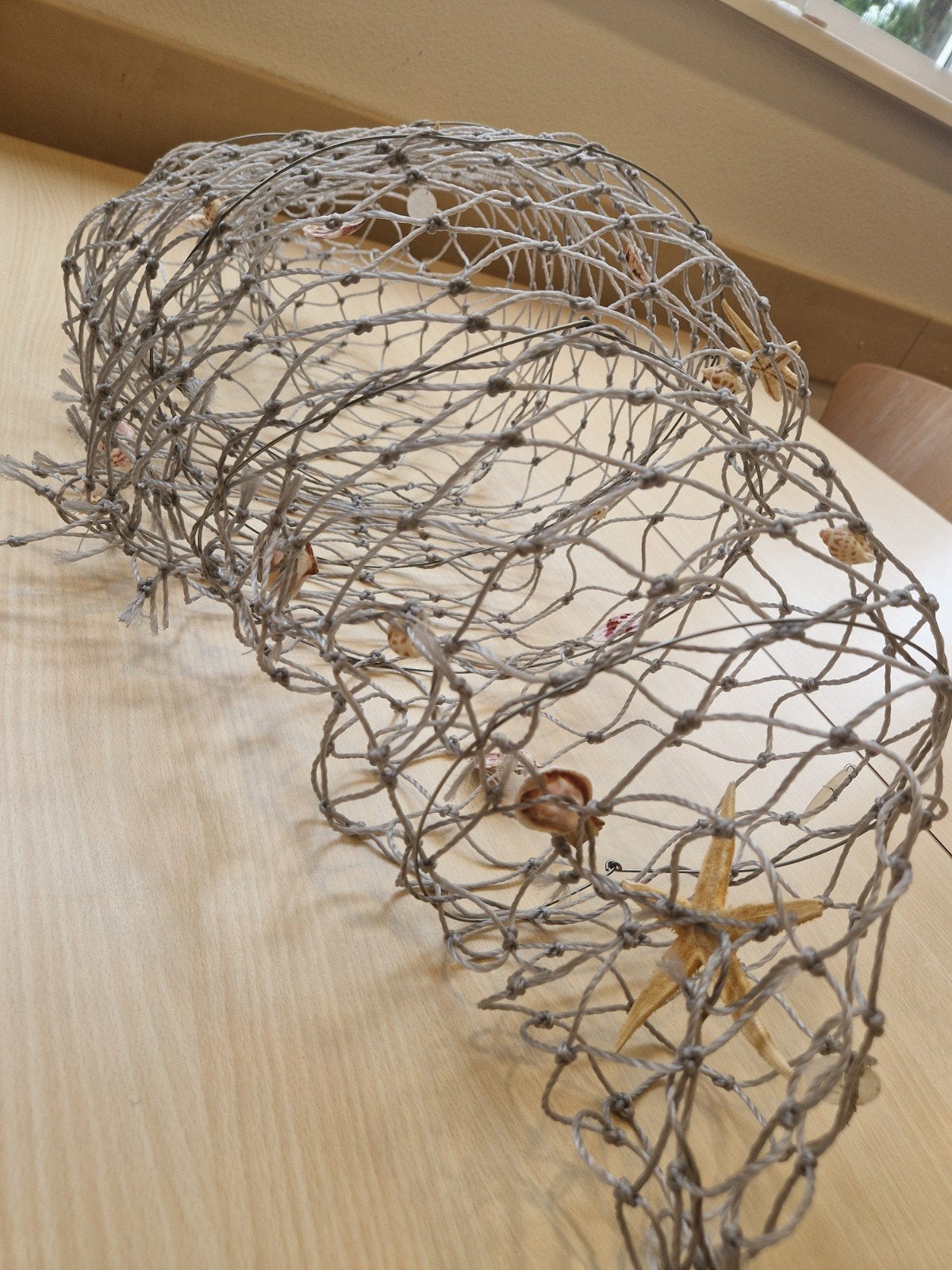 thema materiaal Decoratieve visnet slinger met schelpen en z, Ophalen of Verzenden