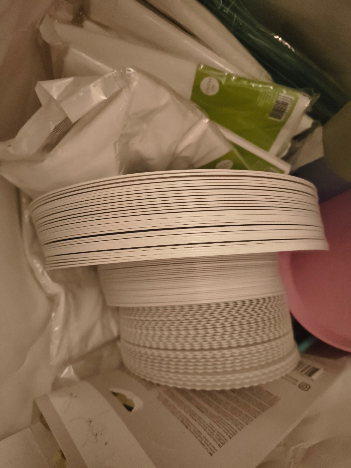 Feest decoratie en servies - Hard plastic, Ophalen of Verzenden, Zo goed als nieuw, Feestartikel, Verjaardag