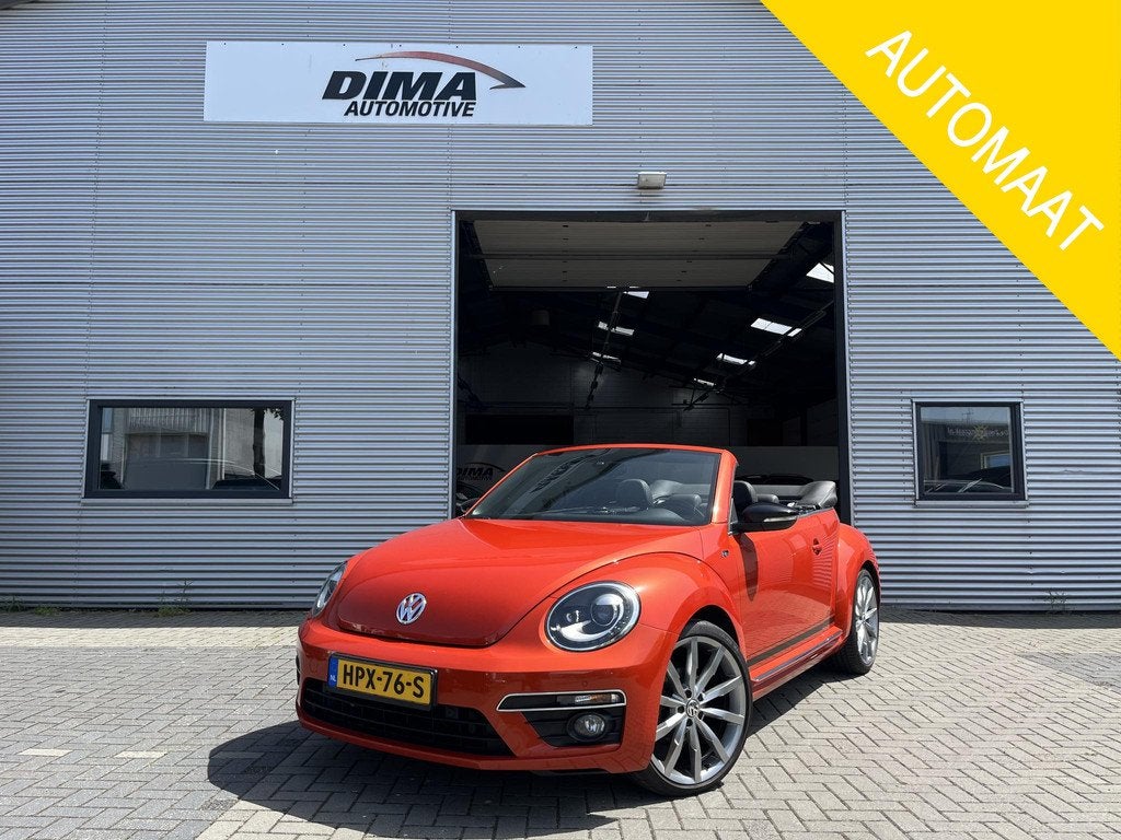 Volkswagen Beetle Cabriolet 1.4 TSI 150PK R-Line, Auto's, Volkswagen, Gebruikt, 4 stoelen, Bedrijf, Geïmporteerd