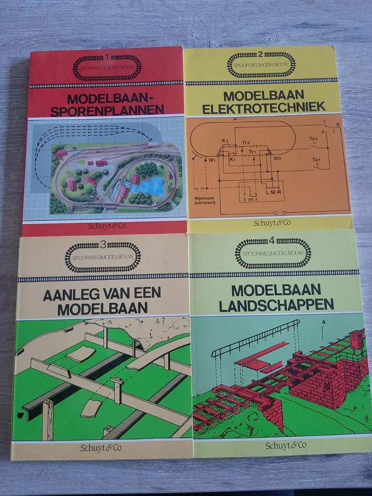 Spoorwegmodelbouw Boekenreeks (4 delen), Ophalen of Verzenden, Gelezen, Overige onderwerpen, Schuyt & Co