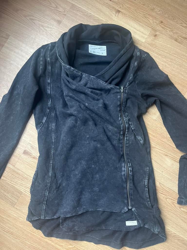 Zwart biker vest S, Ophalen of Verzenden, Gedragen, Maat 36 (S), Zwart