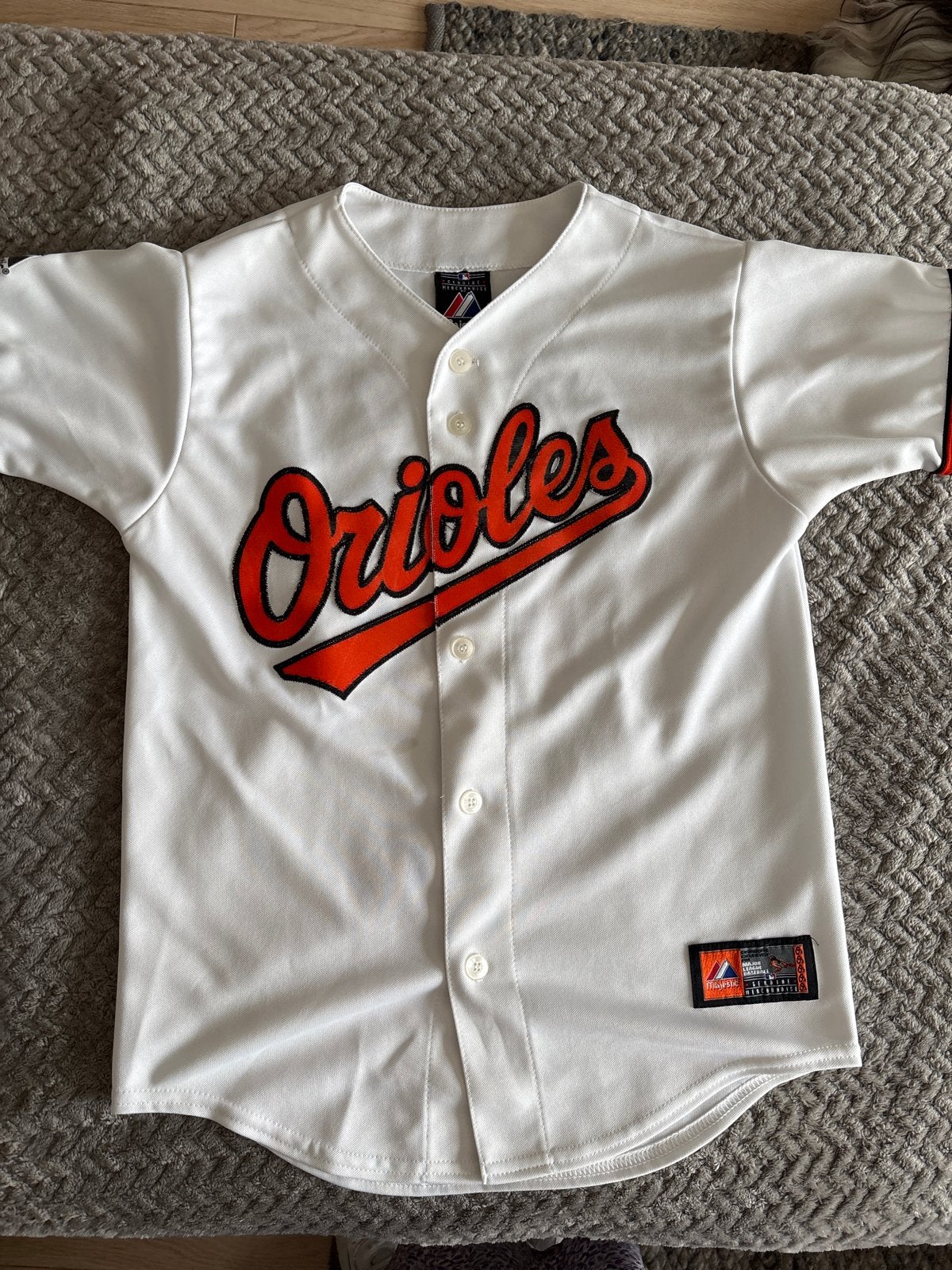 Majestic Baltimore Orioles Honkbal Shirt - Wit, Wit, Overige typen, Ophalen of Verzenden, Maat 34 (XS) of kleiner