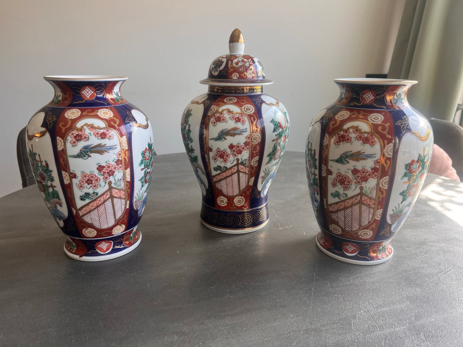 Vintage Gold Imari Japans kaststel - Handbeschilderd, Antiek en Kunst, Ophalen