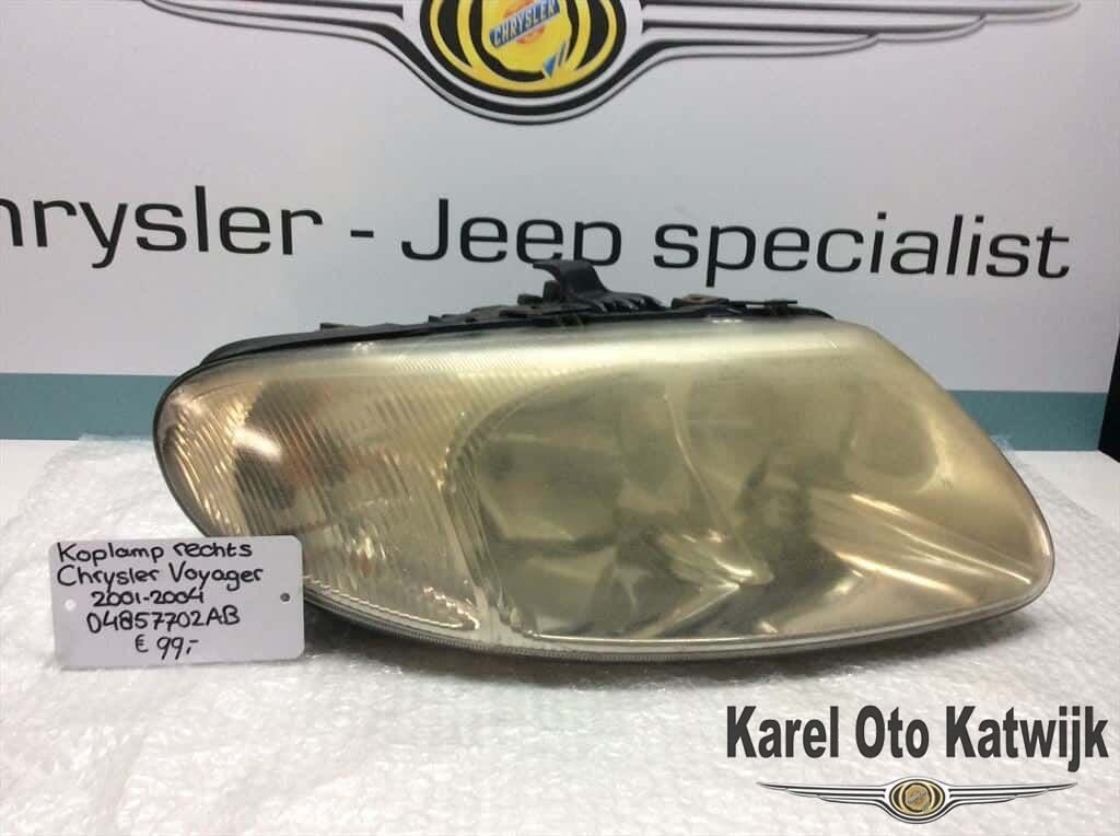 Koplamp rechts Chrysler Voyager 2001-2004, Gebruikt, -, Ophalen of Verzenden, -