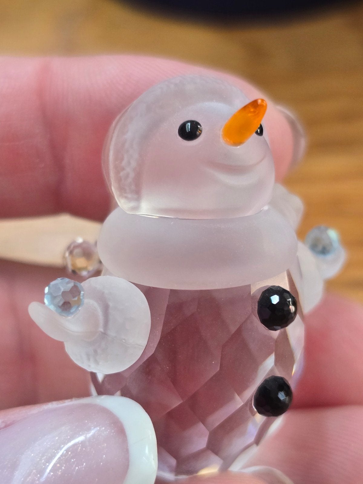 Swarovski Sneeuwpop Figuurtje met Doos en Certificaat, Ophalen of Verzenden, Zo goed als nieuw, Figuurtje