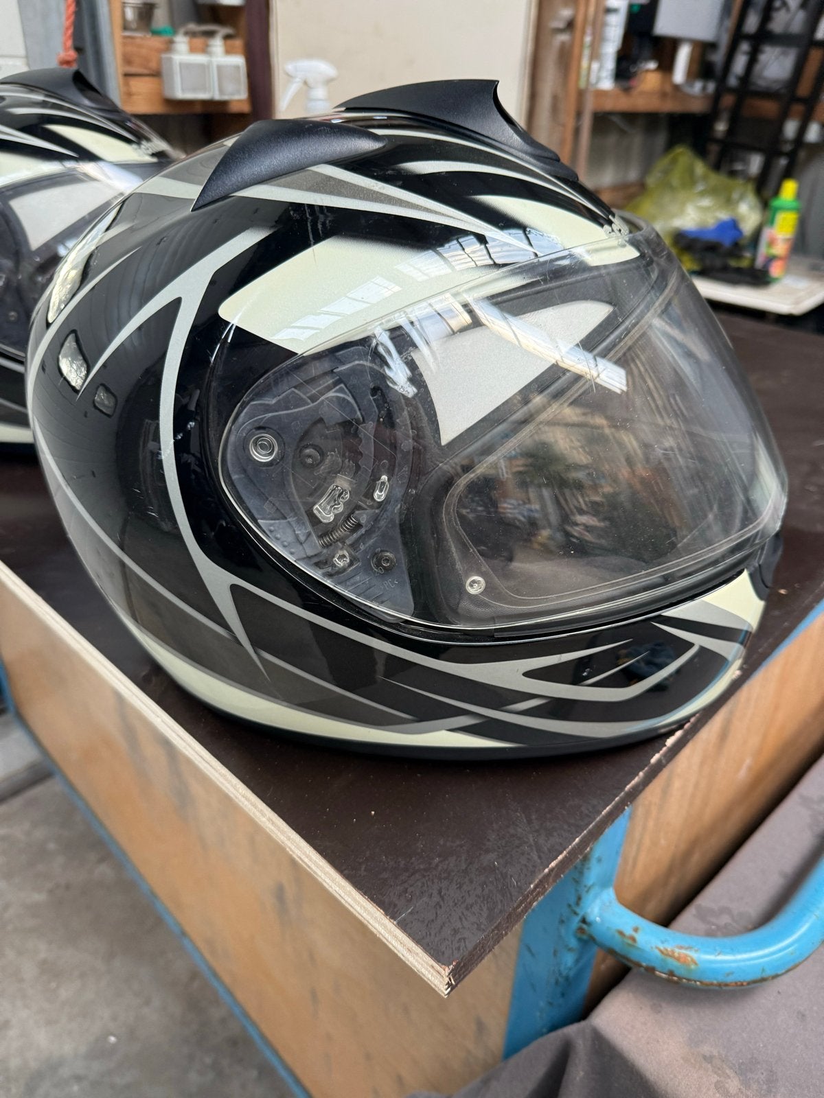 Schuberth S1 Integraalhelm - Zwart/Wit/Grijs, Ophalen of Verzenden, Tweedehands, Integraalhelm, Overige merken