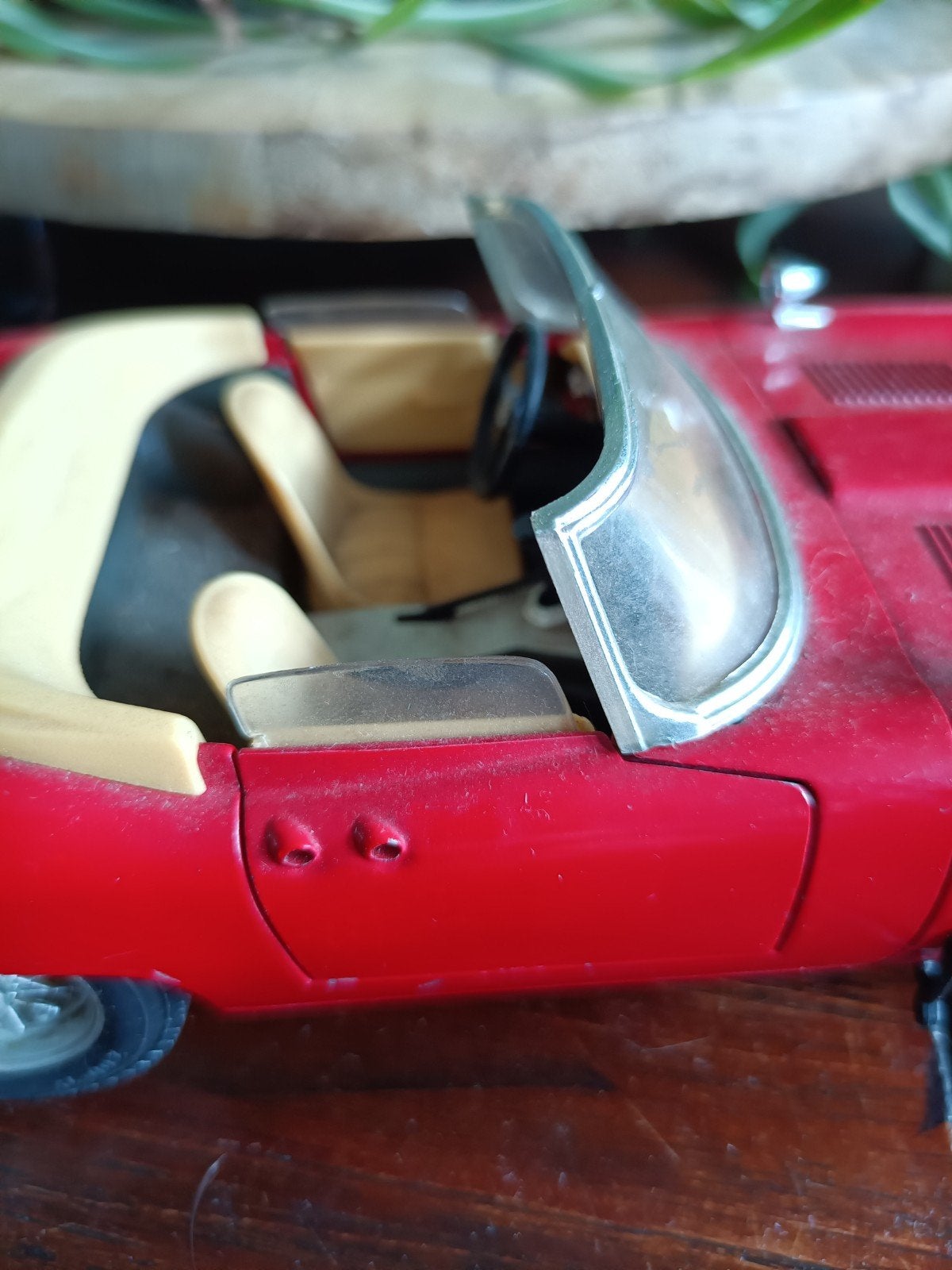 Burago Jaguar E-Type schaalmodel - rood, Hobby en Vrije tijd, Modelauto's | 1:18, Ophalen of Verzenden, Gebruikt, Auto, Bburago