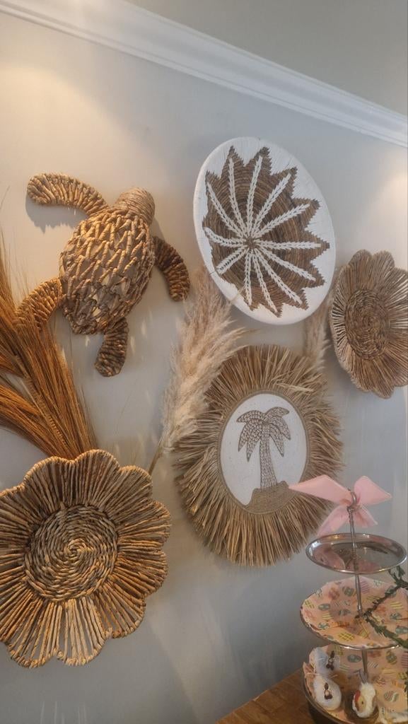 Ibiza woonaccessoires wandschaal schildpad palmboom, Huis en Inrichting, Ophalen of Verzenden, Nieuw