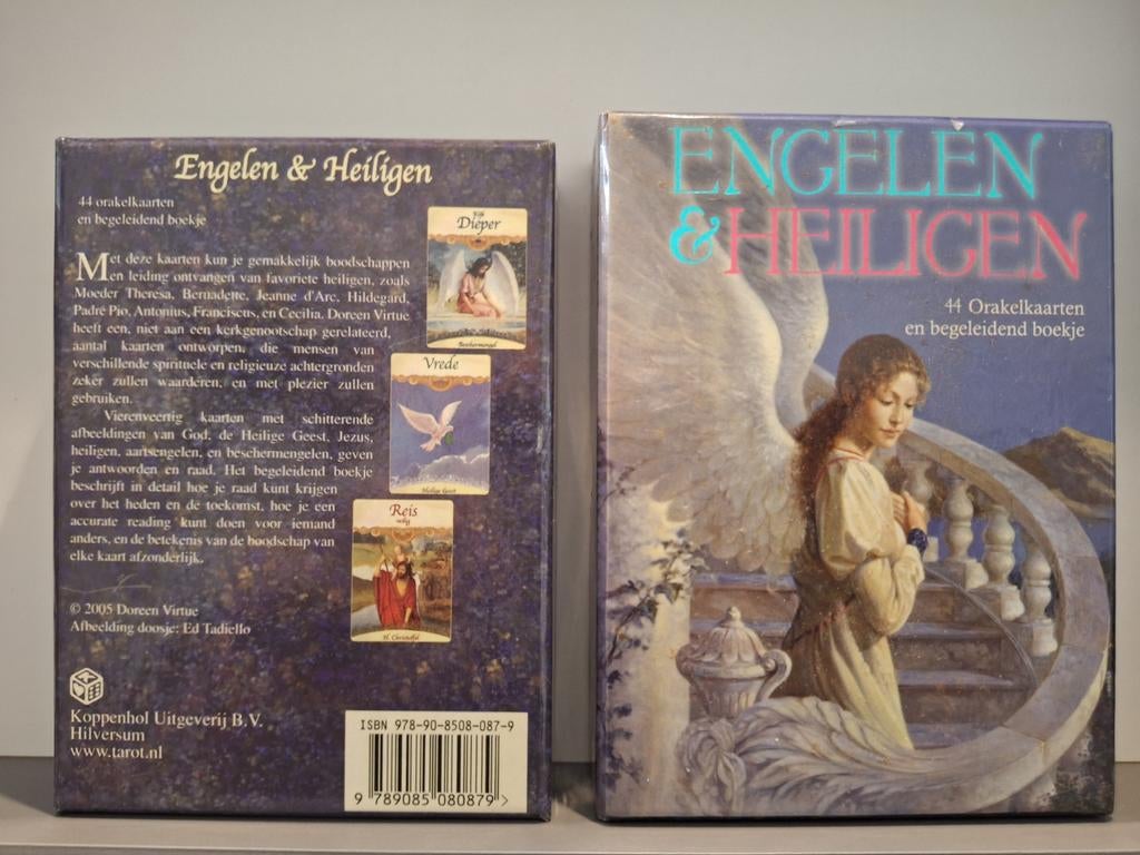 Doreen Virtue - Engelen en Heiligen, Tarot of Kaarten leggen, Overige typen, Ophalen of Verzenden, Zo goed als nieuw
