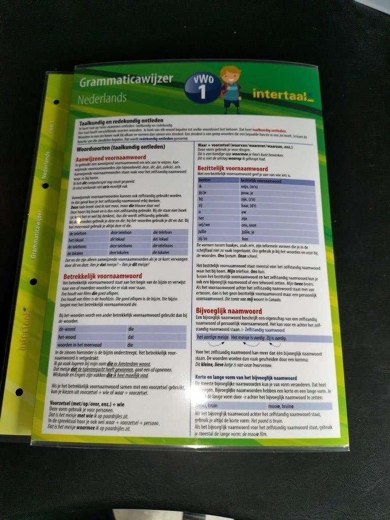 Nederlands - Grammaticawijzer - intertaal - VWO - Nieuw!@, Ophalen, Nieuw, Overige niveaus, Nederlands