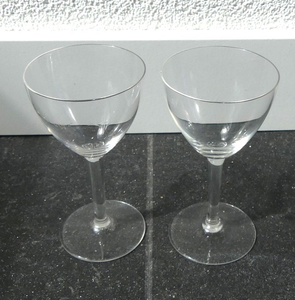Oude likeurglaasjes dun glas oud port sherry glaasjes, Glas of Glazen, Gebruikt, Ophalen of Verzenden, Glas
