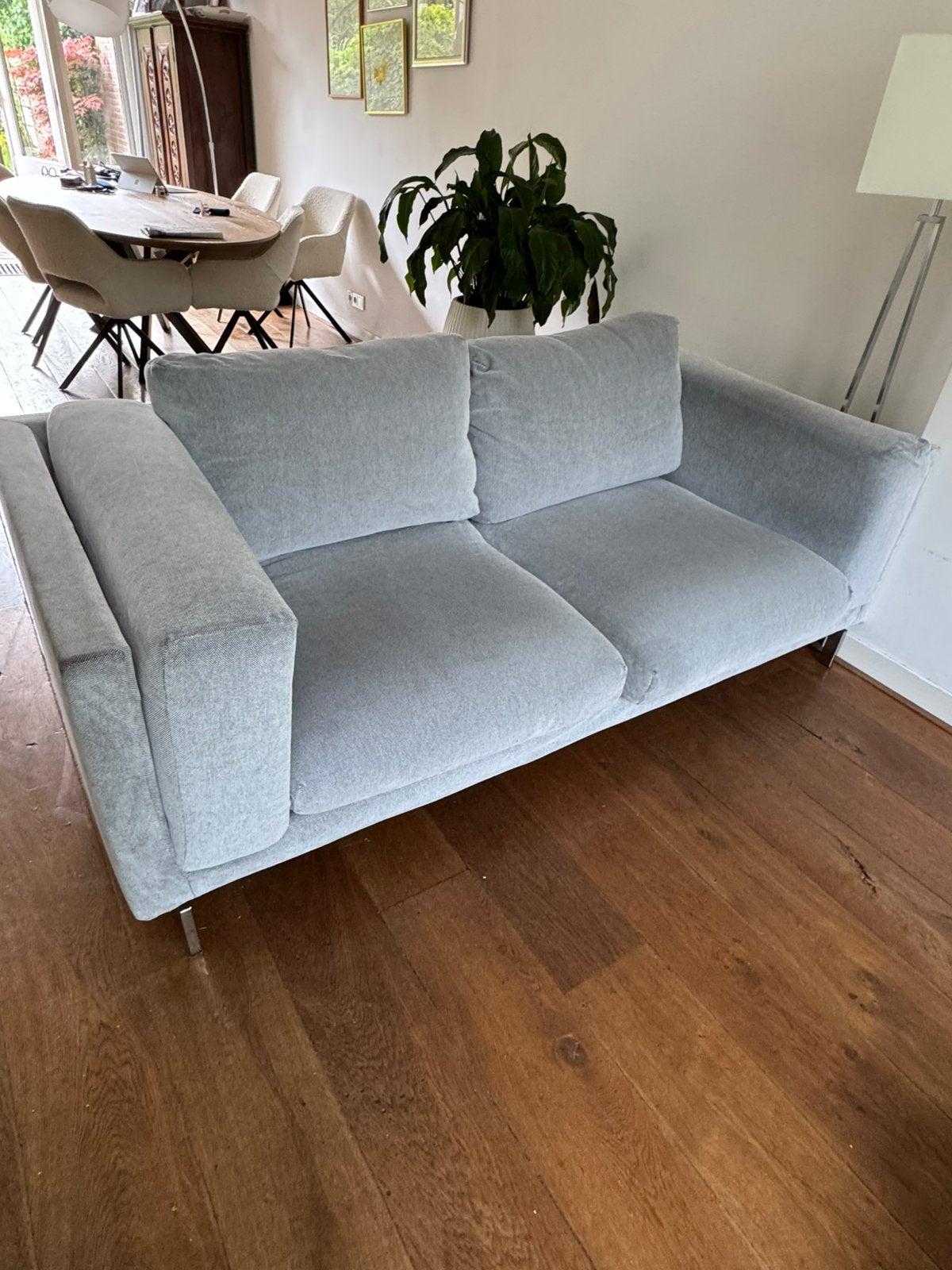 Grijze ikea nockeby bank, Ophalen, Overige materialen, Gebruikt, Driepersoons