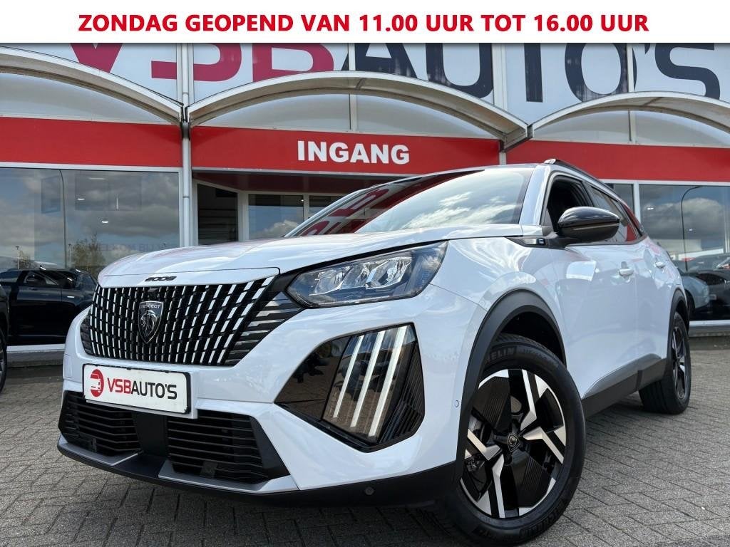 Peugeot E-2008 EV ALLURE 54 KWH 156PK GROTE-ACCU NL-AUTO NAV, Auto's, Automaat, Gebruikt, Huisgarantie, Wit