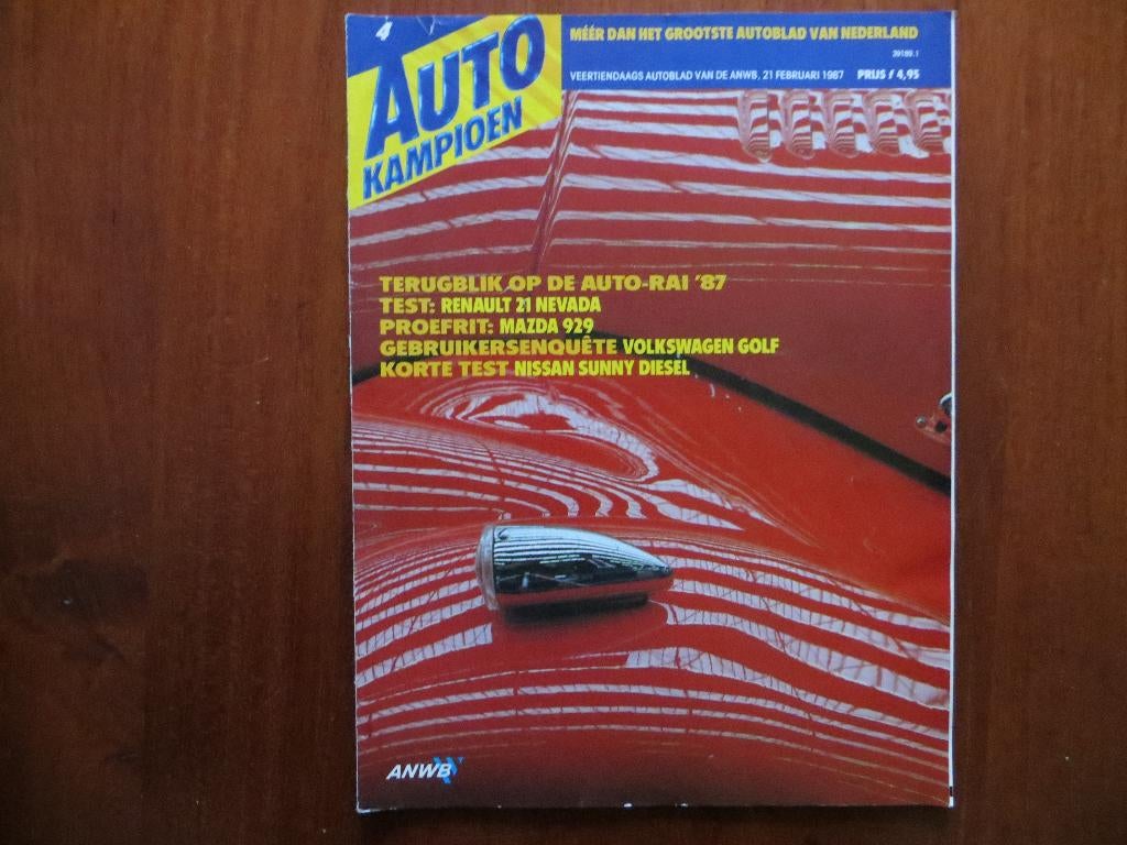 Autokampioen 4 1987 Auto-RAI ’87, Renault 21 Nevada, Dakar, Boeken, Ophalen of Verzenden, Zo goed als nieuw, Renault