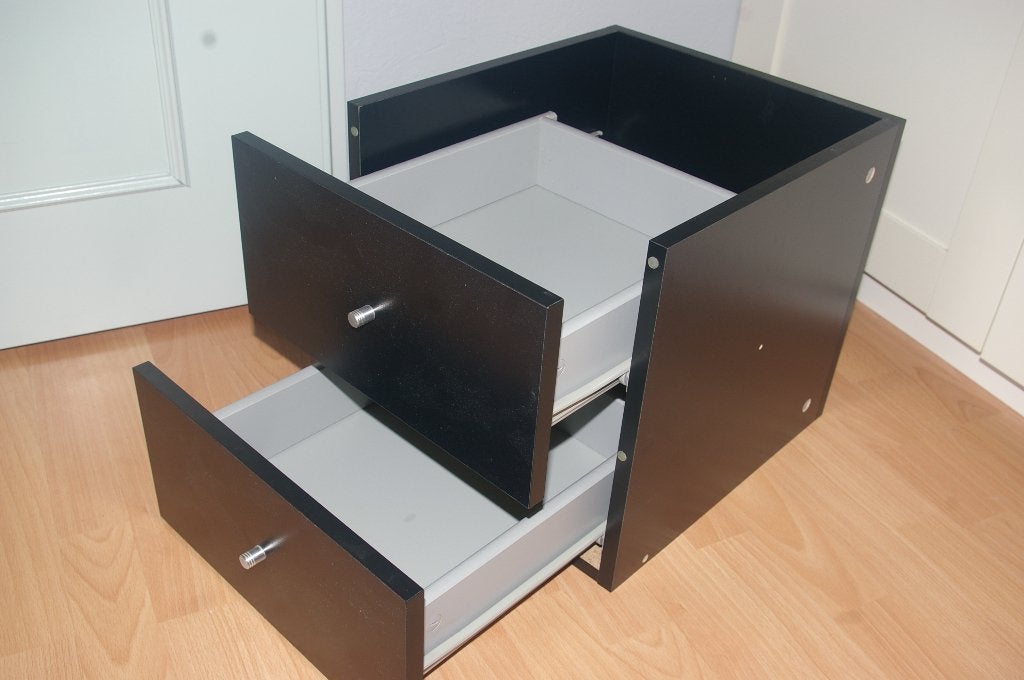 IKEA EXPEDIT laden blok. Zwart, 5 laden of meer, Ophalen of Verzenden, Zo goed als nieuw, Minder dan 100 cm