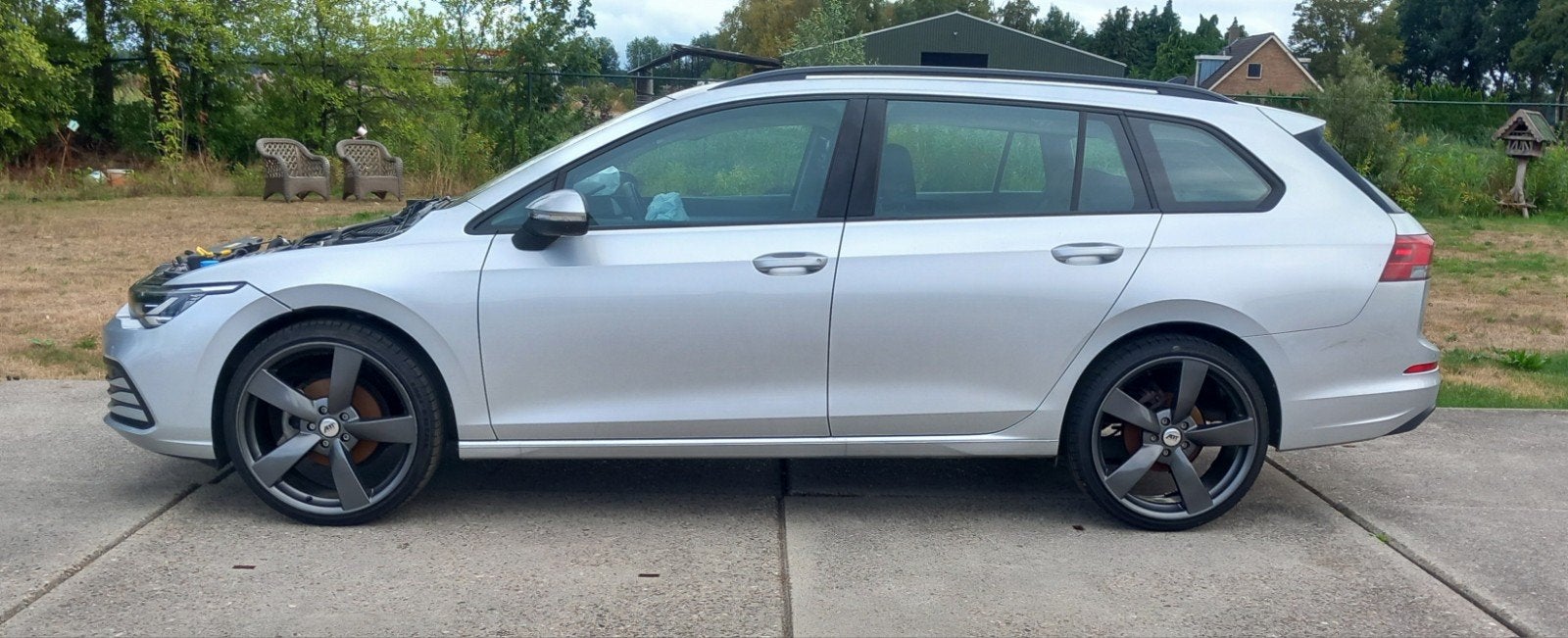 Volkswagen Golf 8 Variant Automaat, Auto diversen, Schadeauto's, Volkswagen, Stationwagon, Zilver of Grijs, Benzine