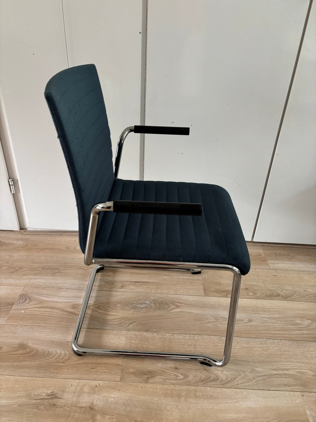 6 Dauphin eetkamer stoelen, Ophalen, Gebruikt, Blauw, Eén
