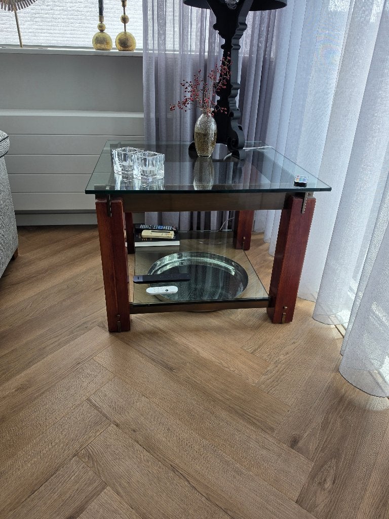 Hoek/bijzettafel, Vierkant, 55 tot 75 cm, Ophalen, 45 tot 60 cm