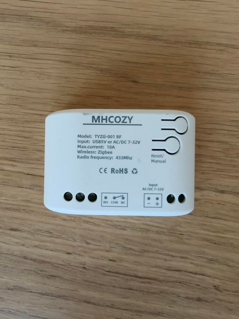 MHCOZY ZigBee Smart Relais Schakelaar (TYZG-001 RF), Ophalen of Verzenden, Zo goed als nieuw, Schakelaar