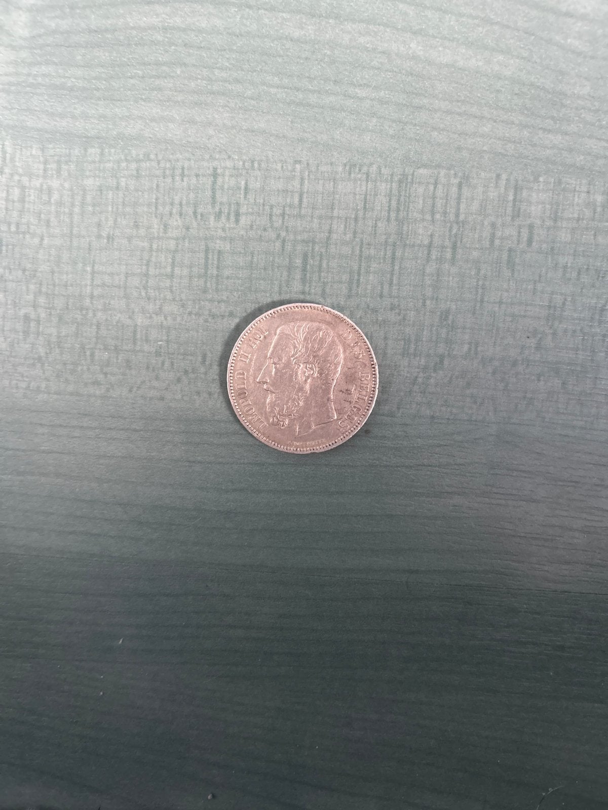 5 Belgische Franken 1873 Leopold II Zilveren Munt, Zilver, Ophalen of Verzenden, Losse munt, Zilver