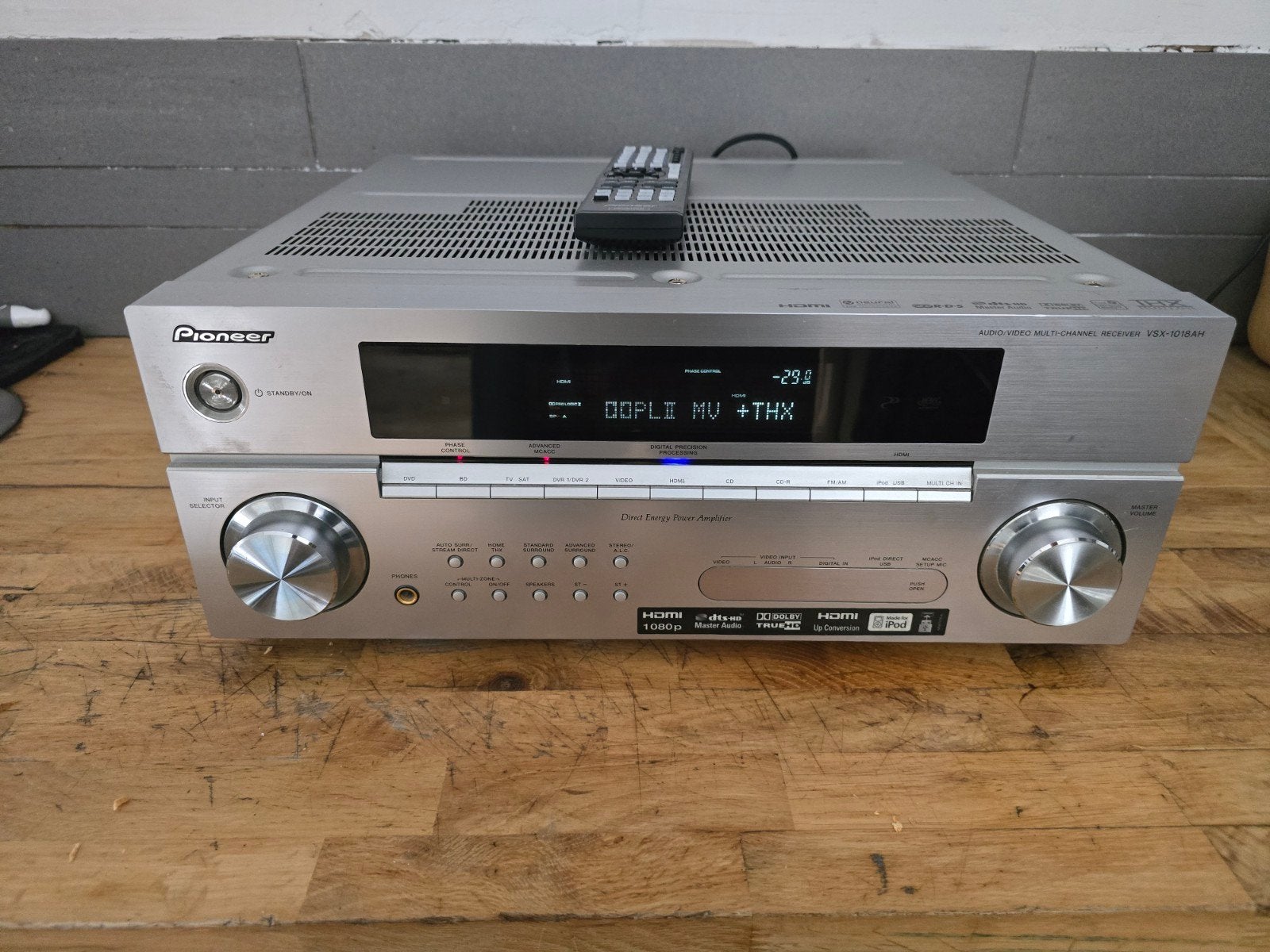 Pioneer VSX-1018AH, Gebruikt, Ophalen of Verzenden, Pioneer, 120 watt of meer