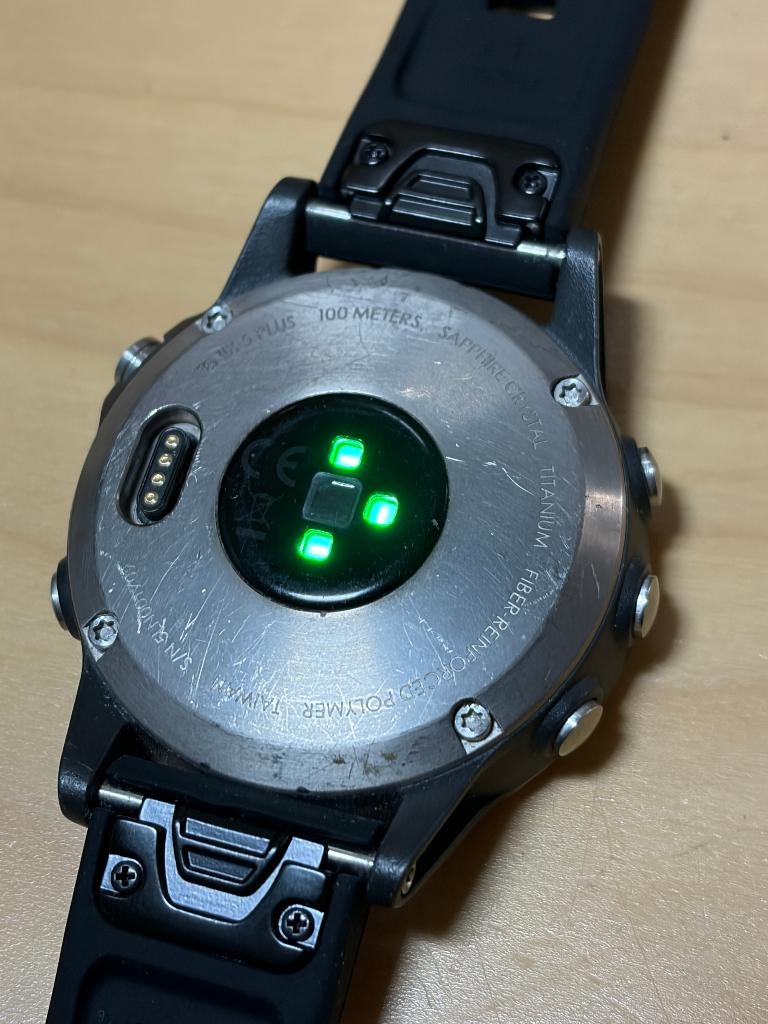 Garmin Fenix 5 saffier plus (GPSinruil-nr 129), GARMIN, Gebruikt, Bramenberg 9, Zwart