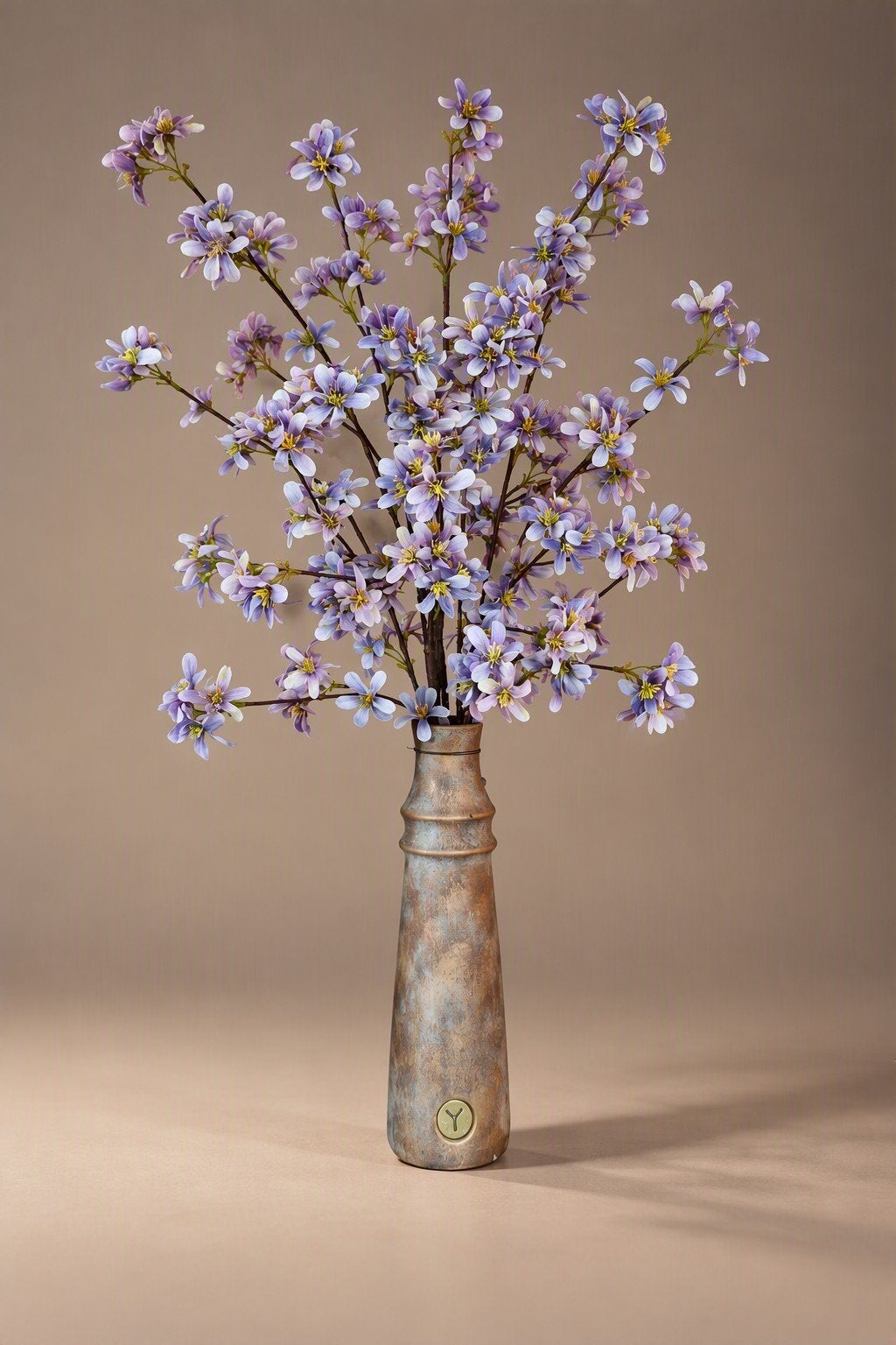 Populaire Brynx vaas met paarse/lila zijde takken, Inclusief kunstbloemen, 75 cm, Kunstbloem, Ophalen of Verzenden