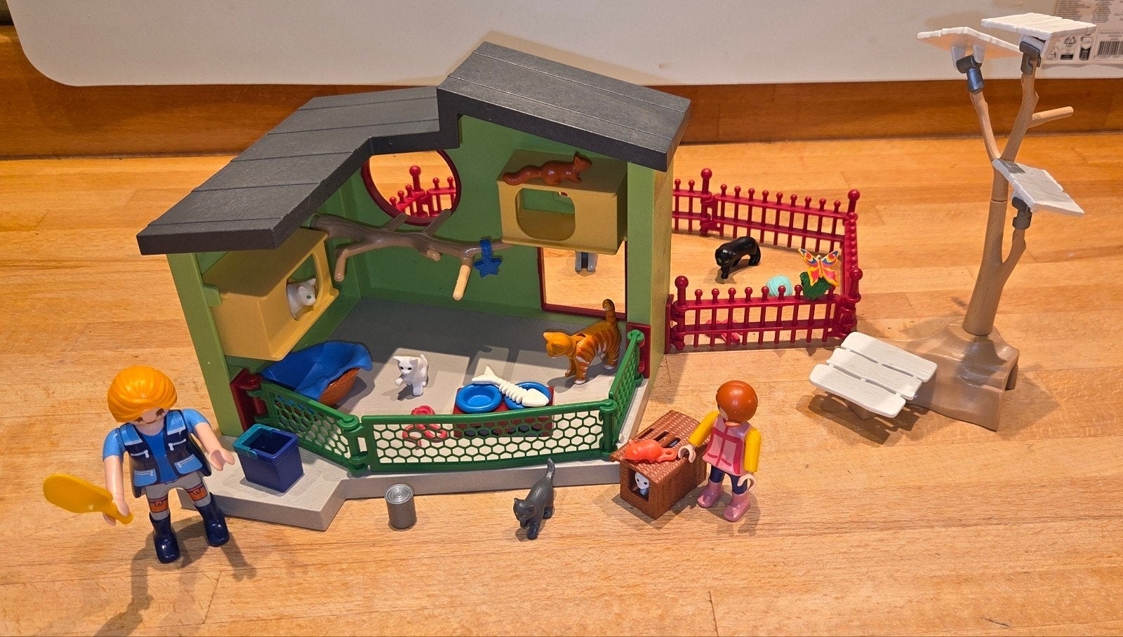 Playmobil Kattenhotel met figuren en accessoires, Ophalen, Zo goed als nieuw