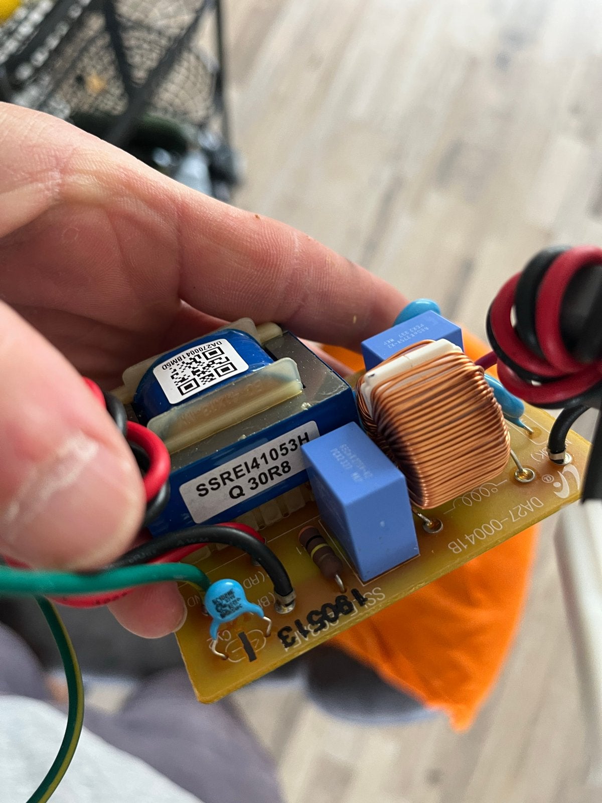 Elektronische printplaat met transformator en spoelen, Fix parts, Ophalen of Verzenden, Zo goed als nieuw, H
