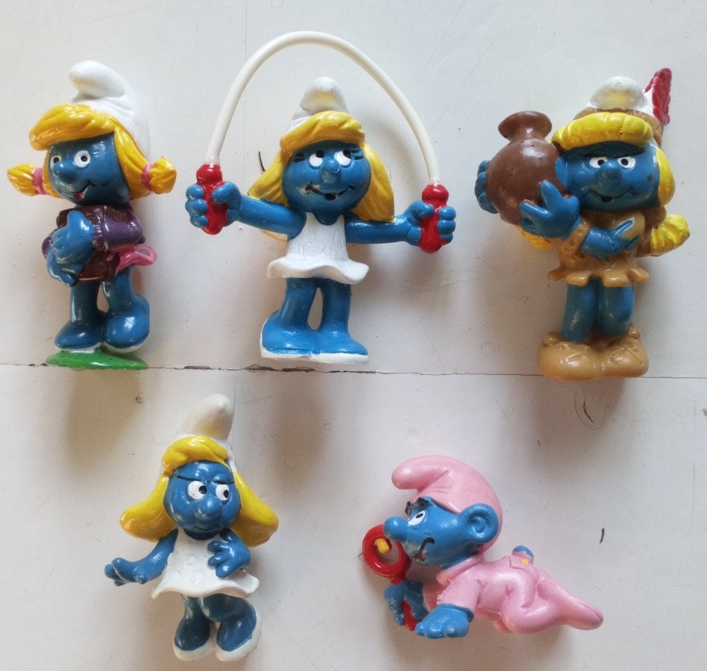 Schleich/Peyo.De Smurfen 5x smurfin, Ophalen of Verzenden, Nieuw, Verschillende Smurfen, Poppetje, Figuurtje of Knuffel