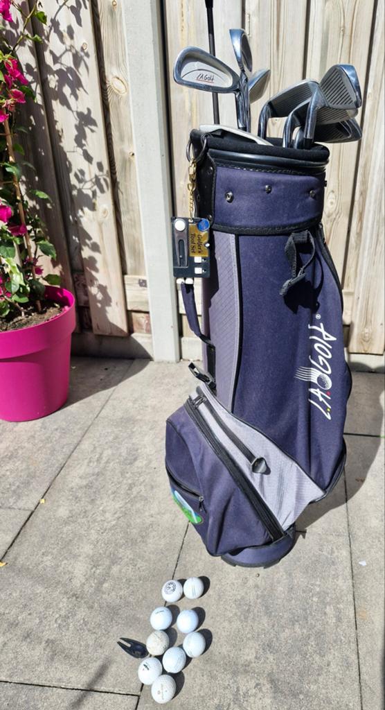 Golfset rechtshandig van LA golf, Ophalen, Gebruikt, Set