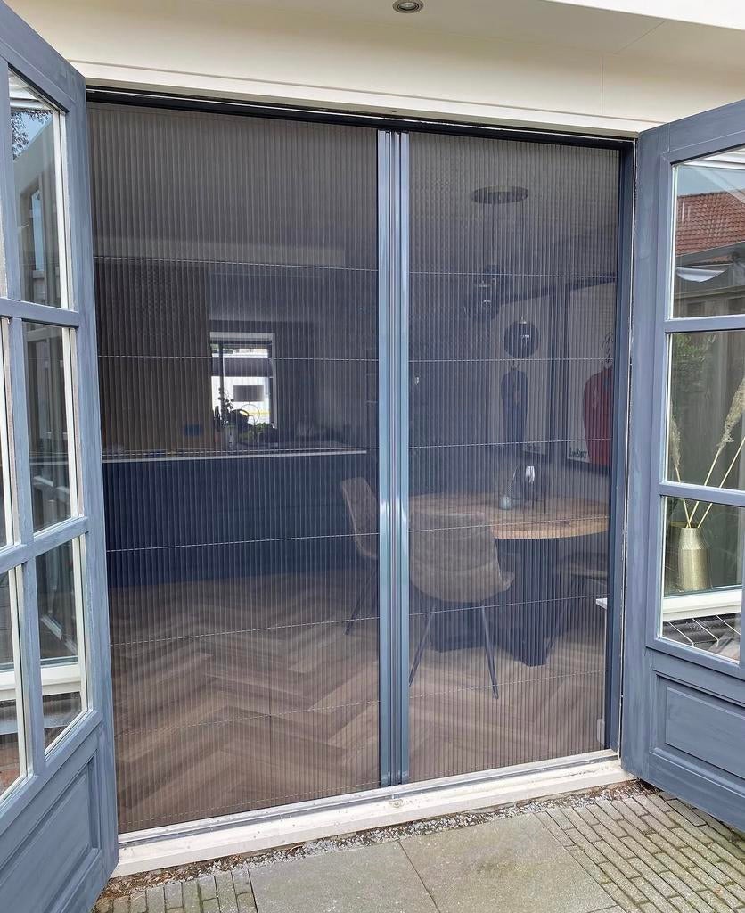 Plissé Hordeur op Maat | Luxe Afwerking | Veranda | deur, Ophalen of Verzenden, Nieuw, Hordeur, 215 cm of meer