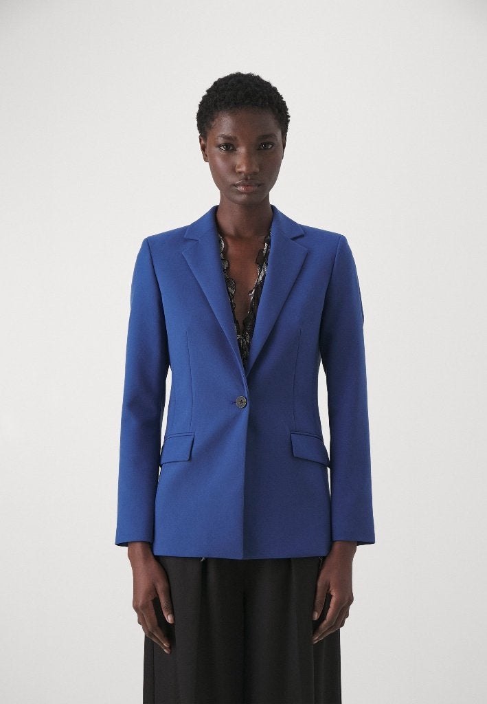 IN NIEUWSTAAT! HUGO Boss Atana dames blazer jasje blauw 36, Nieuw, Jasje, Maat 36 (S), Hugo Boss