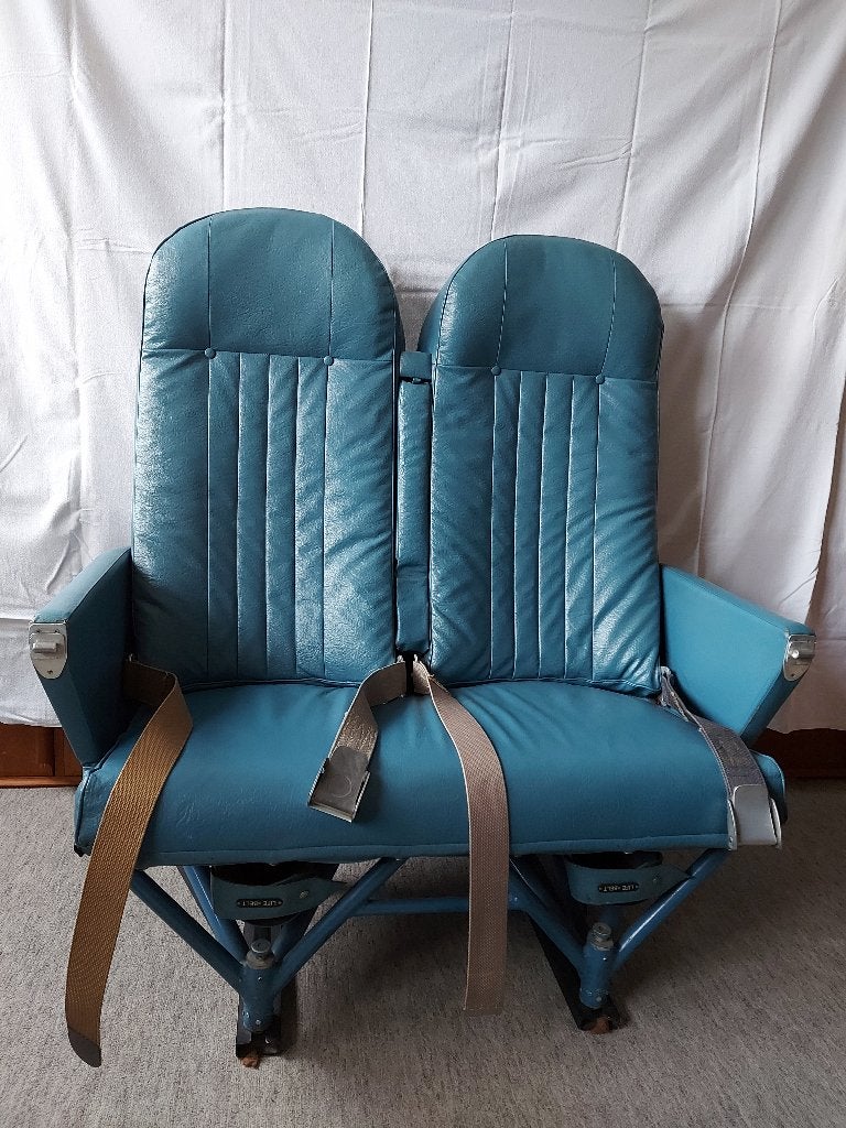 Originele dubbele stoel uit KLu Fokker F.27 C-2 (K910), Ophalen, Gebruikt, Overige typen