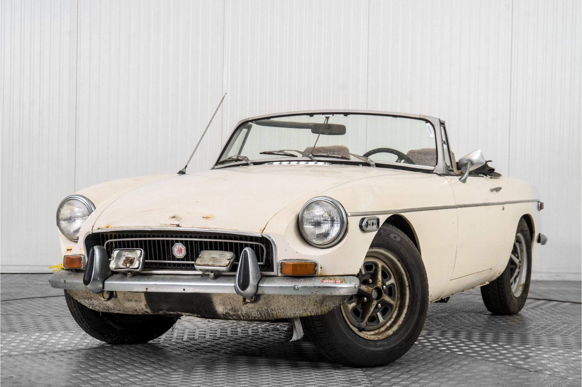 MG B (bj 1971), Auto's, MG, Gebruikt, Cabriolet, Wit, Bedrijf