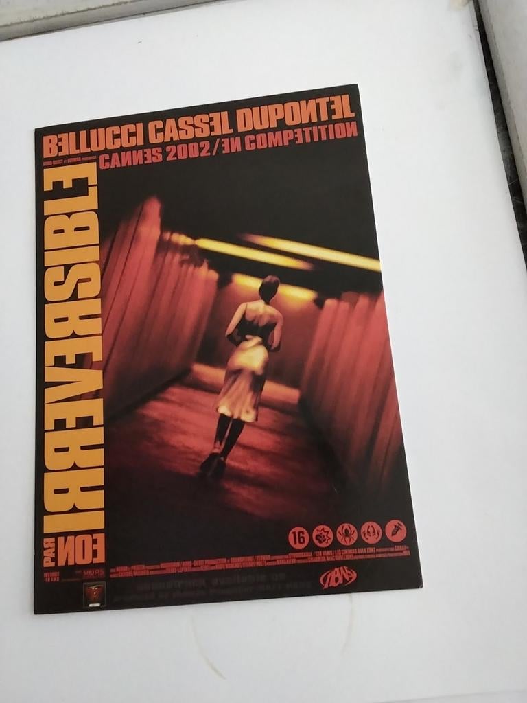 AFB. VAN FILMPOSTER PSYCHOLOGISCHE THRILLER IRREVERSIBLE, Ophalen of Verzenden, 1940 tot 1960, Sterren en Beroemdheden