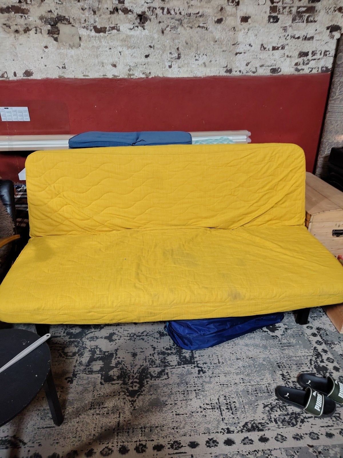 IKEA Slaapbank NYHAMN - Zo goed als nieuw, Ophalen, Zo goed als nieuw, Tweepersoons, 140 cm