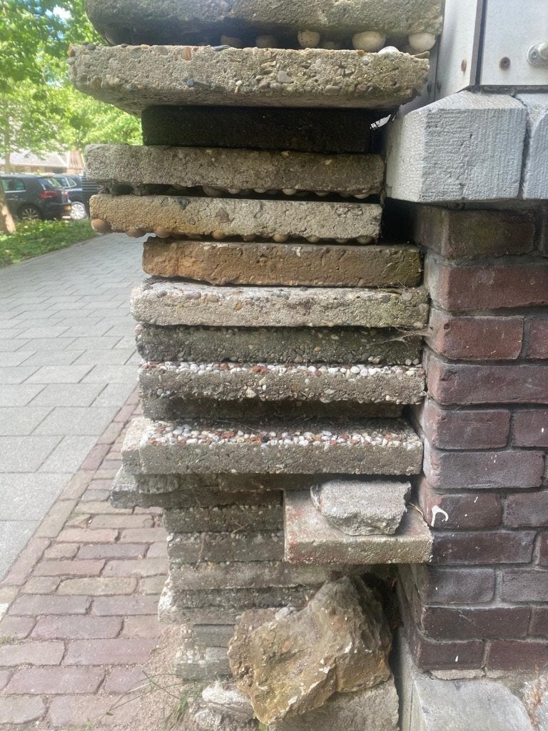 Tegels - gratis ophalen, Tuin en Terras, Ophalen, Gebruikt, Beton, Terrastegels
