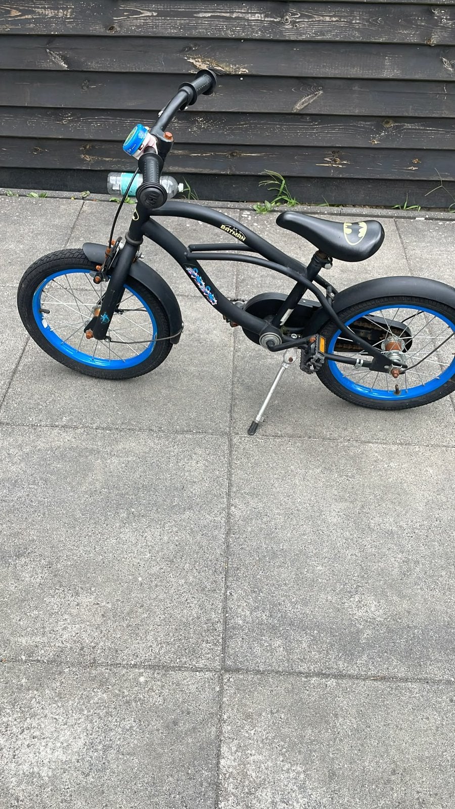 Kinderfiets batman 16 inch, Ophalen of Verzenden, Gebruikt, Staal, 16 tot 20 inch