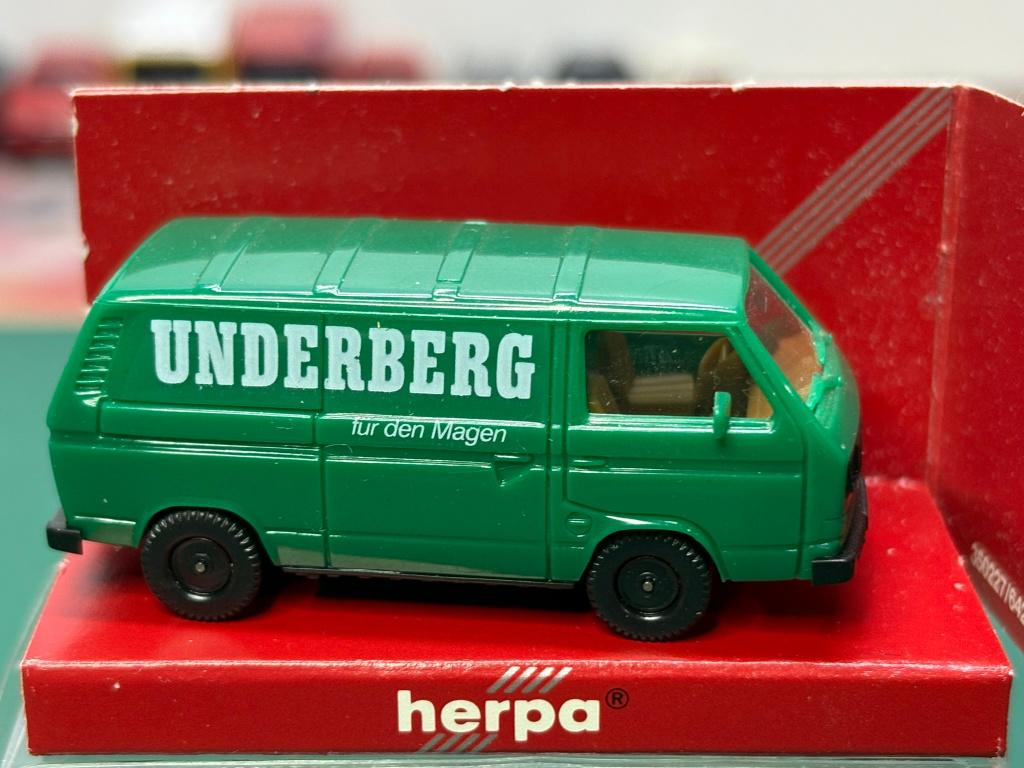 Herpa VW bus Underberg IMG7134/5, Ophalen of Verzenden, Zo goed als nieuw, Bus of Vrachtwagen, Herpa