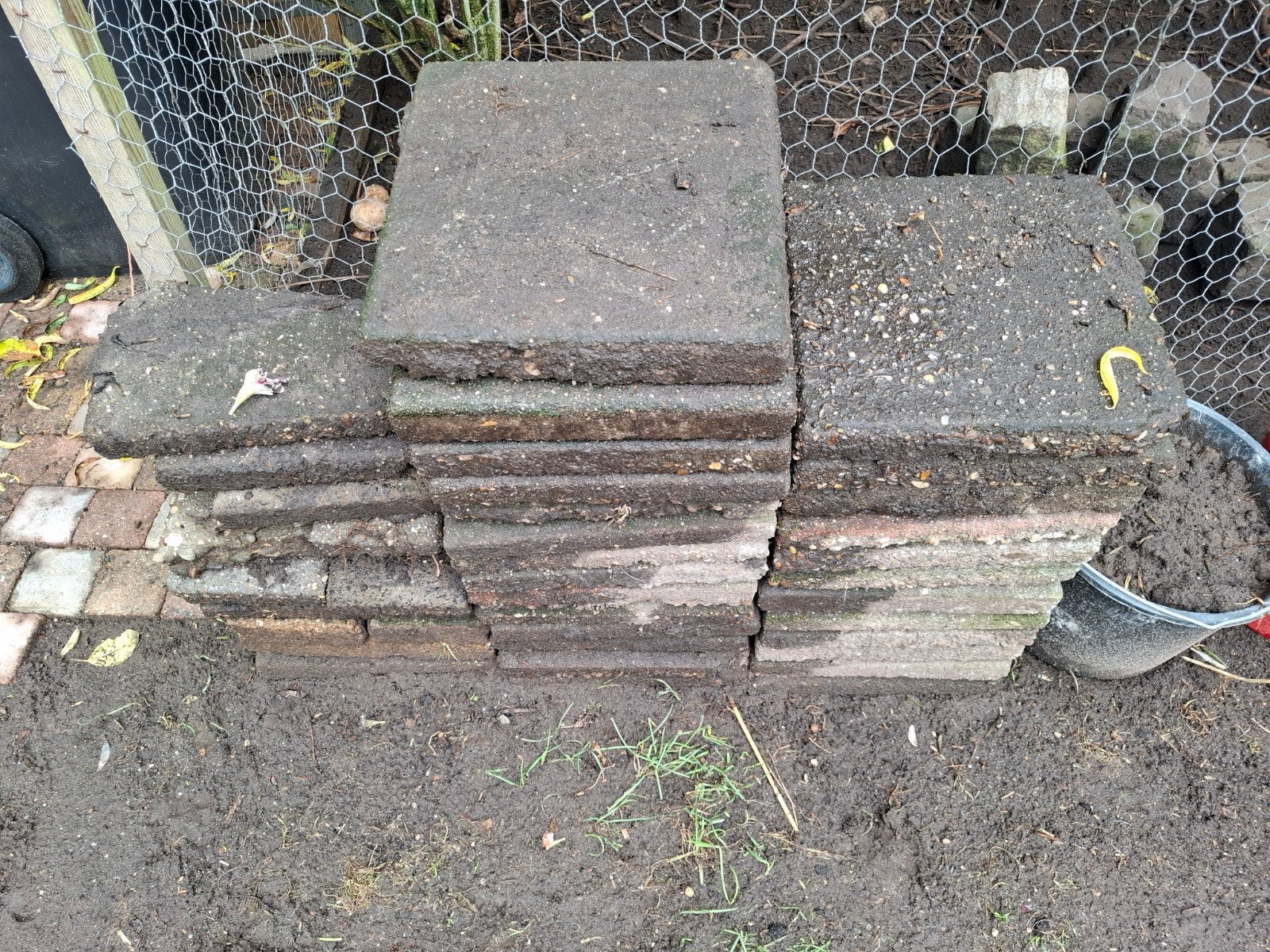 Betontegels / stoeptegels, Ophalen, Gebruikt, 5 tot 10 m², Beton
