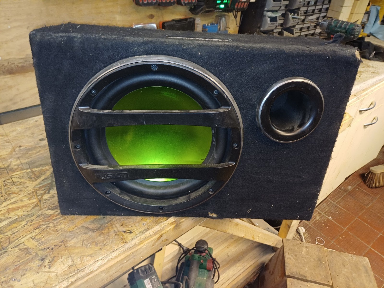 fusion subwoofer, Ophalen