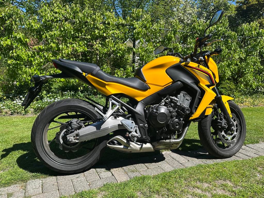 Gele Honda CB650FA 2015 - lage kilometerstand, 4 cilinders, Motorrijbewijs A, Gebruikt, Particulier