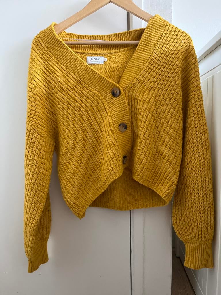ONLY Vest ONLCAROL Vest, Kleding | Dames, Truien en Vesten, Ophalen of Verzenden, Zo goed als nieuw, Maat 38/40 (M), Geel