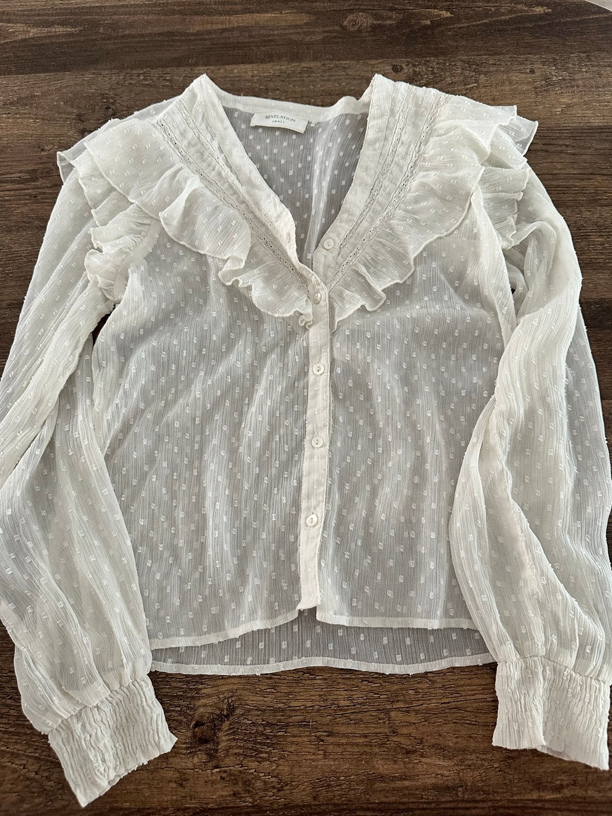 Costes blouse maat S, Ophalen of Verzenden, Gedragen, Maat 36 (S), Wit