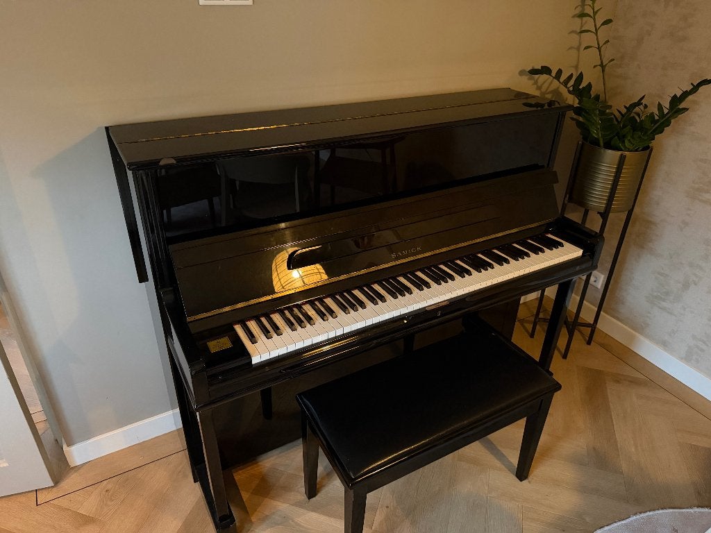 Samick SU 118 SP Piano, Muziek en Instrumenten, Ophalen, Gebruikt, Zwart, Piano