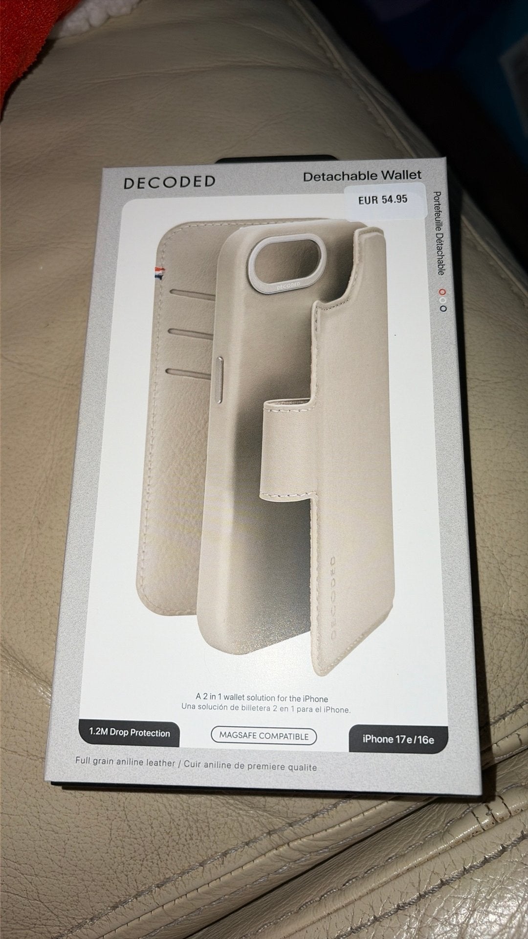Decoded detachable wallet telefoonhoesje iphone 17e/16e, IPhone 16e, Overige merken, Ophalen of Verzenden, Zo goed als nieuw