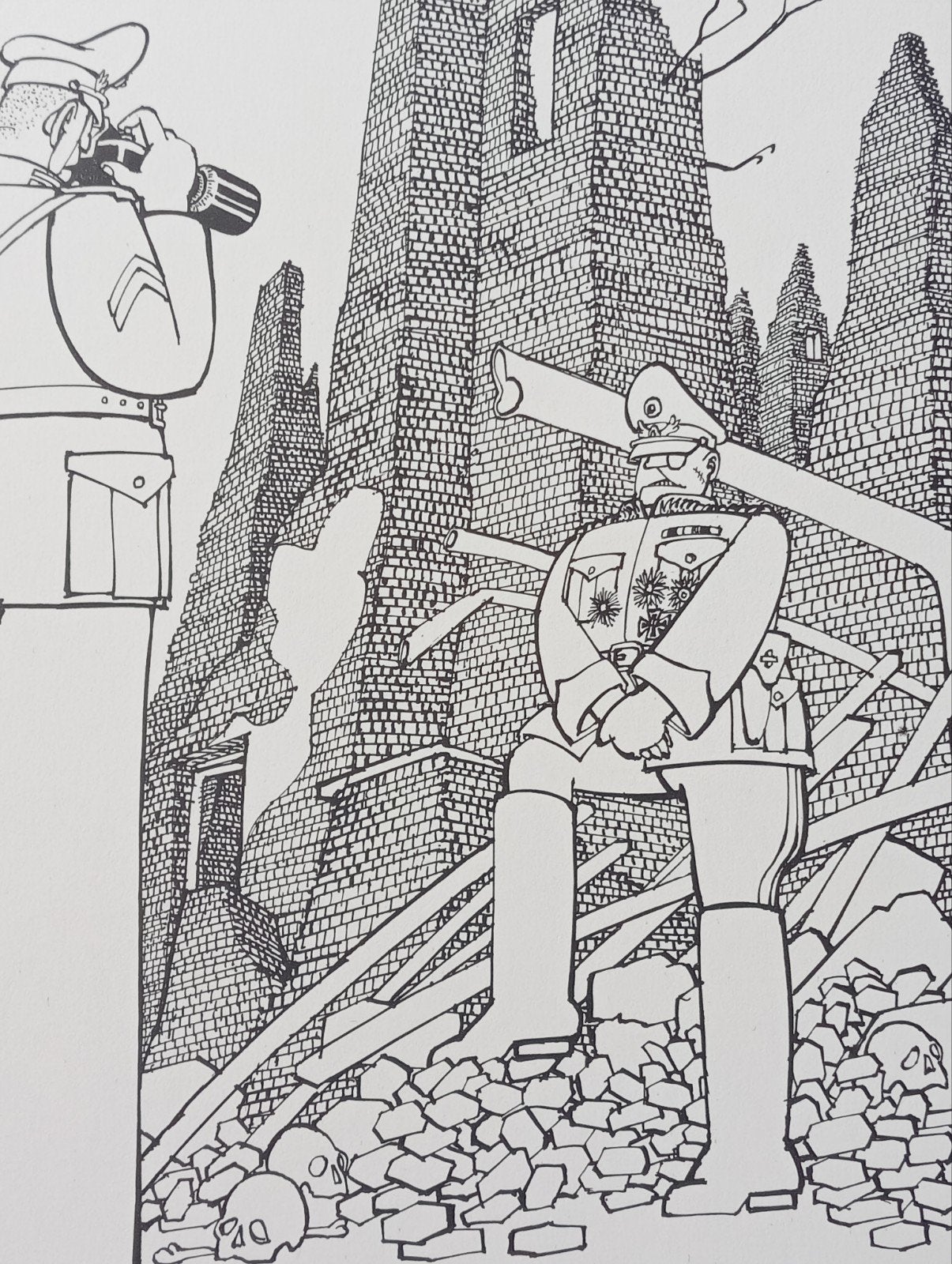 Yrrah spotprent cartoon Oorlog, Ophalen of Verzenden, Voor 1940, Gebruikt