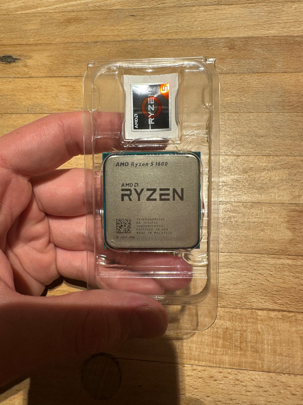 AMD Ryzen 5 1600 Processor (2017), Computers en Software, Ophalen of Verzenden, Nieuw, 6-core, 3 tot 4 Ghz